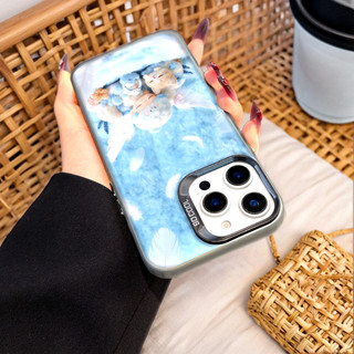 Ốp Lưng Iphone Phim hoạt hình thời trang Cho Iphone 7 xs xr 11 12 13 14 15 16 Pro Max Plus Pop Mart DIMOO  cat blue