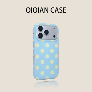 Ốp điện thoại chấm sóng toàn màn hình hai lớp màu trơn tiên tiến phù hợp cho iPhone17 Pro Max 16 15 Pro Max bảo vệ camera chống sốc chống rơi mặt sau cứng mờ