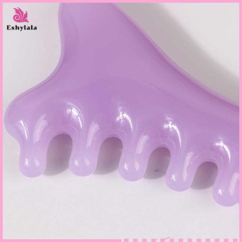 Eshylala Body Meridian Massageb Nhựa Năm Răng Rộng Trị Liệu Châm Cứu Tuần Hoàn Máu Chống Tĩnh Điện Mịn Tóc [MỚI]