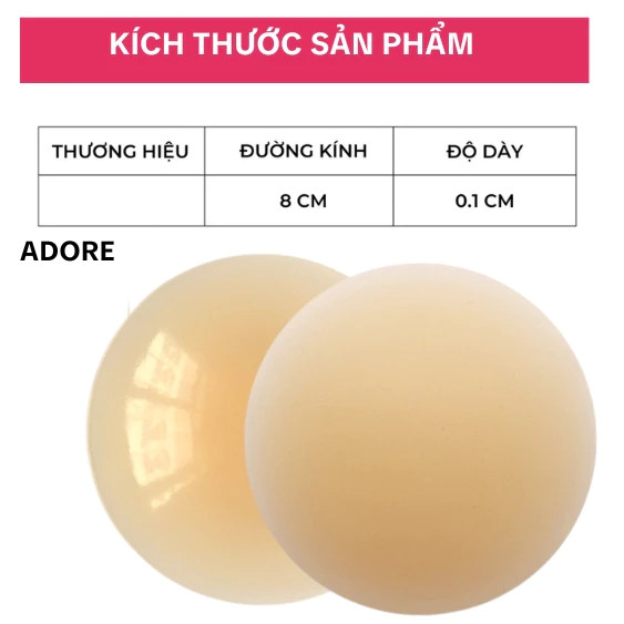 [Live] Miếng dán ngực Adore siêu dính nhiệt tự thân cao cấp - Hàng chính hãng