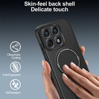 Dành Cho Motorola Moto Edge 60 Fusion / 60 5G / 60s Ốp điện thoại Carbon Tecture Cứng Cạnh Mềm Có Thể Gập Lại Đứng Chống Sốc Chống Rơi Mỏng Bao
