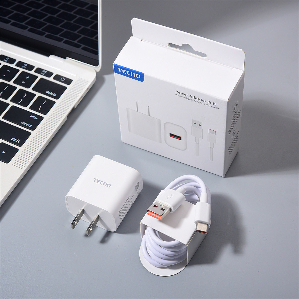Dành Cho Chính Hãng 33W EU / US / UK Power Wall Charge Adapter Cho Tecno Camon 40 30 30s 20 Pro Spark 30C 30 20 10 Pro + 1M USB 3A Loại C Dây