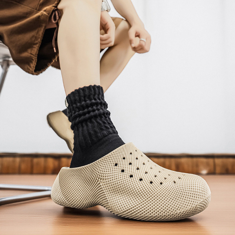 ASHALI Giày Sandal Đệm Không Khí Đế Dày Nam Mùa Hè Mặc Ngoài Chống Trơn Trượt Chống Sốc Thoáng Khí | BigBuy360 - bigbuy360.vn