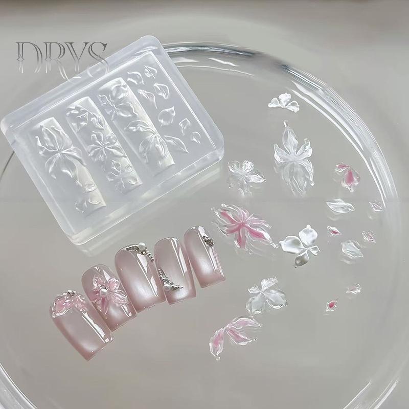 1 Chiếc Khuôn Silicon Trang Trí 3D Acrylic Hình Hoa Lily, Vỏ Conch, San Hô, Sao Biển DIY Móng Nghệ Thuật