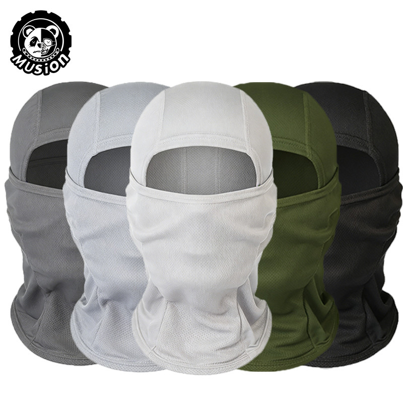 Musion Anti UV Bandana Balaclava Kính thoáng khí Lỗ Mũ đa chức năng
