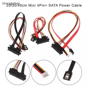Cáp nguồn Mini 4Pin + SATA 20 / 30 / 40cm 22 (15 + 7) Pin sang PH2.0 / 3.0 Cáp dữ liệu ổ đĩa cứng Cáp cấp nguồn Đẹp