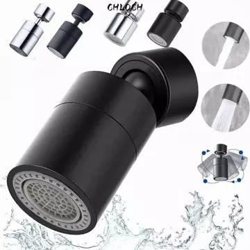 Máy sục khí vòi nước CHLOCH, Vòi phun nước Splashback Bộ lọc đầu phun vòi 2 chế độ, Universal 360° Vòi lọc nước quay Bubbler Phòng tắm