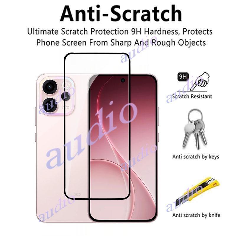 OPPO Reno15 F 5G 3 Kính Cường Lực Cho Oppo Reno 15F 15 F Reno15F 5G 4G 2025 Bảo Vệ Màn Hình Điện Thoại Vỏ Kính Bảo Vệ Phim Cho OPPO Reno15F OppoReno15F 5G 9H HD Chống Trầy Xước