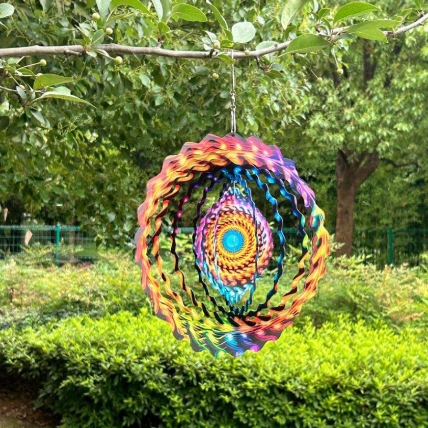 CIFbuy Kim Loại Gió Spinner Mandala Ác Mắt Quà Tặng Cho Nữ Ngoài Trời Trong Nhà Trang Trí Sân Vườn Giáng Sinh Treo Trang Trí
