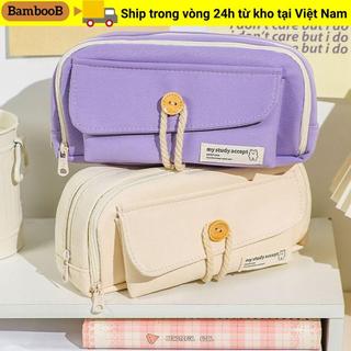 Túi đựng bút chì BAMBOOB, Văn phòng phẩm dung lượng lớn đa chức năng, Túi đựng mỹ phẩm bằng vải Đồ dùng học tập dành cho học sinh