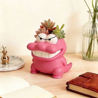 Dễ Thương Crayon Shin-Chan Hình Cá Sấu Nhỏ Chậu Hoa Hoạt Hình Ngoại Vi Phòng Khách Ban Công Cây Xanh Chậu Chứa Nước