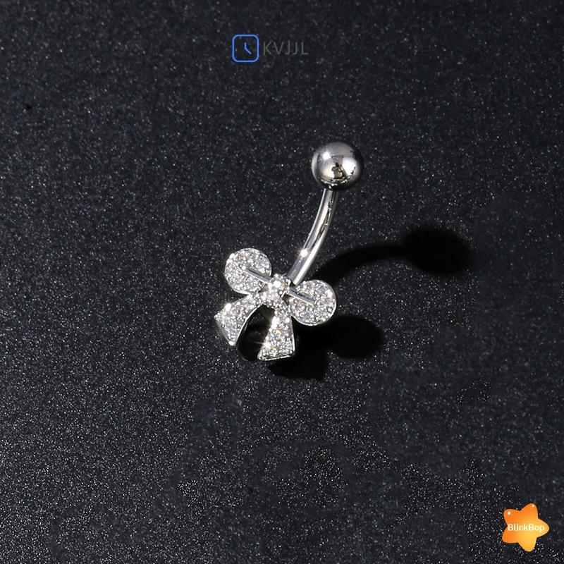 [KvJJL-t] Nhẫn rốn hoa bằng thép không gỉ Vòng xỏ lỗ rốn dành cho nữ Cô gái Nhẫn xỏ khuyên bụng gợi cảm Trang sức cơ thể mới