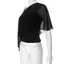 NICOLOO Camisoles màu đen, Áo ba mảnh mùa hè mỏng hai mảnh, Dạo phố Lưới đeo vai thiên vị Cắt viền xù Trang phục Vest Corset cho nữ Hottie Girls