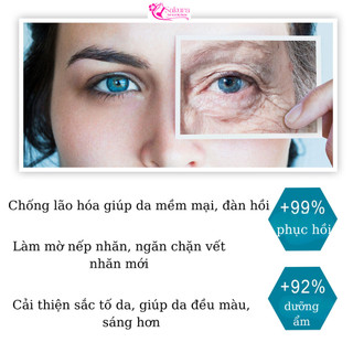 combo 3 Lọ Tinh chất cao cấp ngừa lão hóa da, cải thiện nếp nhăn, dưỡng ẩm, nuôi da săn chắc, trắng 30ml( không vỏ)