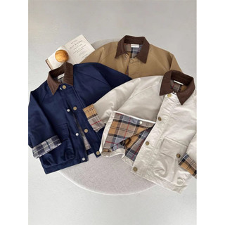Trẻ Em Mùa Xuân Thu Áo Khoác 2026 Bé Trai Bé Gái Nhật Bản Đường Phố Hàn Quốc Mặc Áo Khoác Bé Cổ Điển Thời Trang Áo Gió