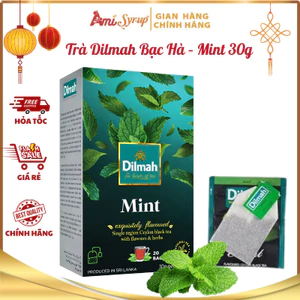 Trà Dilmah Bạc Hà Mint Tea 30g (1.5g x 20 túi), Hương Trà Thanh Mát Thư Giãn Đậm Vị Bạc Hà