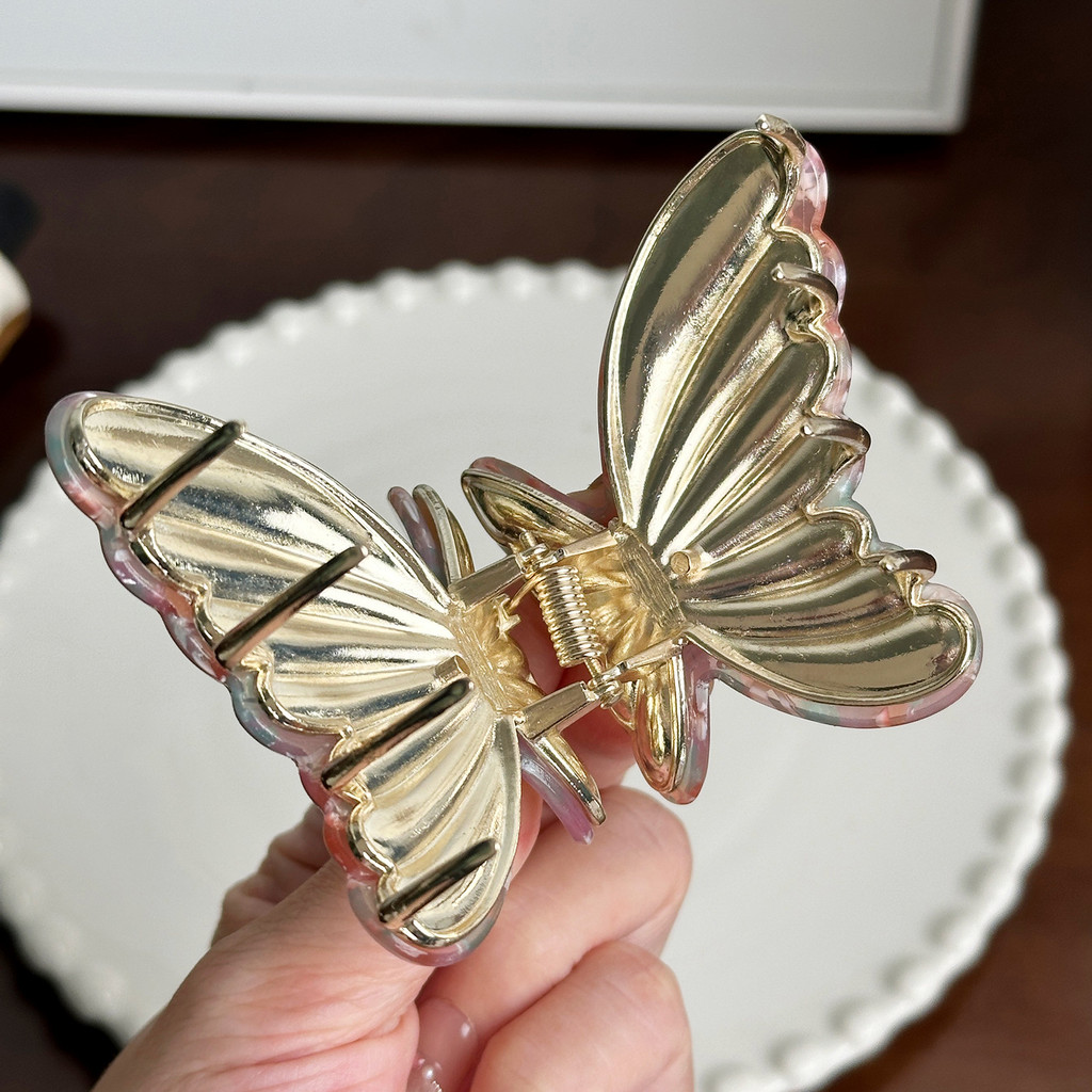 Mùa Xuân 2026 Phong Cách Mới Bướm Nhiều Màu Sắc Acrylic Tóc Thiết Kế Đơn Giản Ánh Sáng Sang Trọng Cao Cấp Lấy Kẹp Thời Trang Phù Hợp Với Phụ Kiện Tóc