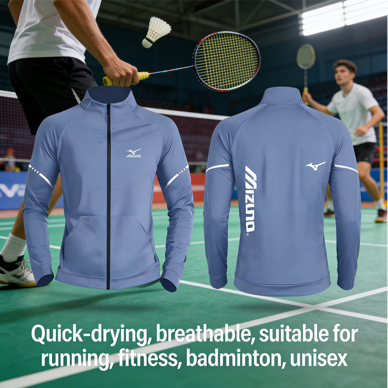 Áo khoác thể thao chuyên nghiệp chobadminton, phù hợp sử dụng hàng ngày, đa năng với thiết kế cardigan dài tay dành cho mùa thu