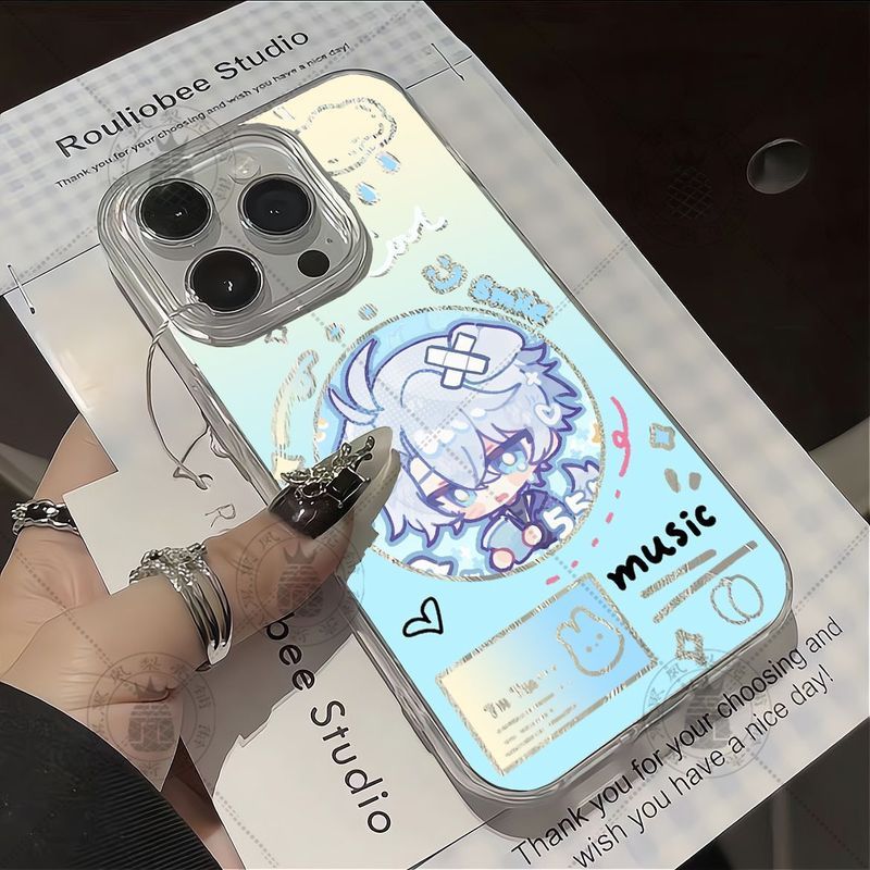Honkai: Star Rail / Phainon / Honkai Star Railway Beale Q Phiên bản Vỏ điện thoại gạc lông vũ Thích hợp cho iPhoneOPPOvivos19 Xiaomi IQOO / vddf