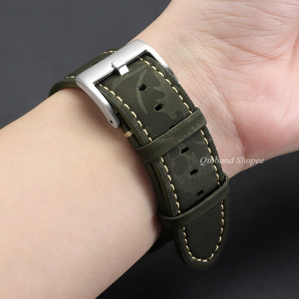Cổ Điển In Hoa Nylon Da Dây Đeo Đồng Hồ Họa Tiết Hoa Vải Dây Đeo Đồng Hồ 20 Mm 22 Mm Dây Đeo Đồng Hồ Cho SEIKO Diver Cho Nam Nữ Đồng Hồ Vòng Tay Màu Đỏ