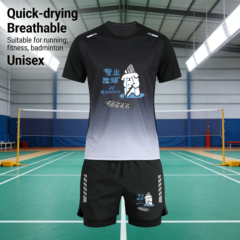 Bộ đồ cầu lông YONEX nhẹ, lưới thoáng khí cho nam nữ, phù hợp chạy bộ và tập thể dục thể thao