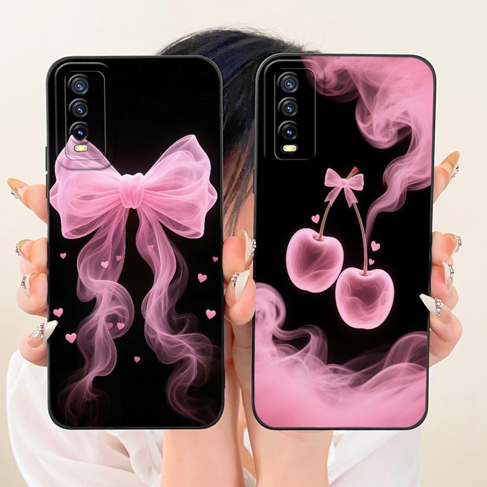 Dành Cho Vivo V2027 V2028 V2029 Vivo Y11s Y12s 2021 Y20 Y20s Y20i Y20a Y20G Ốp Điện Thoại Họa Tiết Nơ Hoa Bướm Vỏ Mềm