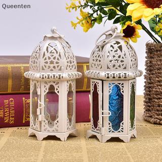 Queenten 1 Chiếc Vintage Kim Loại Rỗng Nến Giá Đỡ Pha Lê Chân Nến Đèn Lồng QT