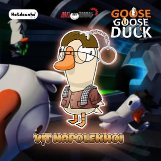 Móc khóa vịt Goose Goose Duck, móc khóa vịt Miximoi, Móc khóa Mixi Gaming, Độ Mixi nhiều mẫu treo balo, chìakho xemáy