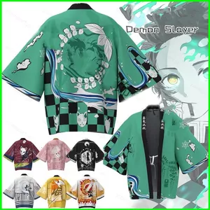 Trang phục cosplay YB1 Demon Slayer - Bộ cardigan và tee nhân vật Tanjirou & Nezuko