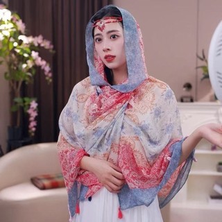 Khăn Choàng Lụa Mỏng Chống Nắng Cho Nữ - Phong Cách Thời Trang Mùa Hè