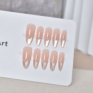 Ngọc Trai Ánh Trăng Mèo Pháp Đeo Mắt Móng Tay Kích Thước Vừa Phù Hợp Với Màu Khỏa Thân Làm Trắng Móng Tay Mắt Mèo Icy 26.1.21