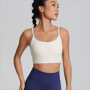 Áo ngực thể thao Lycra khỏa thân dành cho nữ Sling Running Yoga Bra