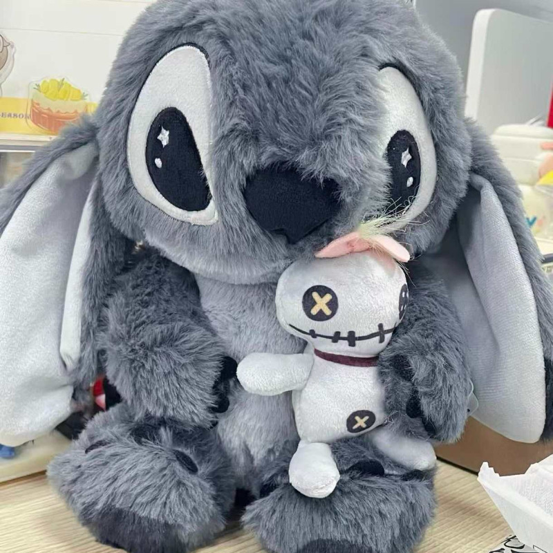 【SKISOPGO】Màu Xám Stitch Sang Trọng Búp Bê,Bé Stitch Búp Bê Trẻ Em Gối,Quà tặng ngày lễ,Cô Gái Thoải Mái Búp Bê