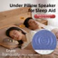 FUHUIOT Dưới Gối Loa Bluetooth, Máy Âm Thanh Siêu Mỏng Bluetooth 5.4, Âm Thanh Nổi HiFi Hẹn Giờ Tắt Kết Nối Không Dây Máy Tiếng Ồn Trắng Giảm Mất Ngủ