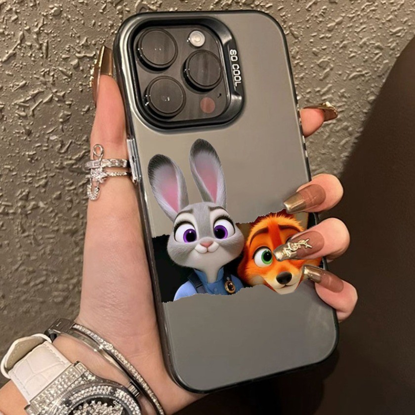 Dành Cho Vivo V60 V50 Lite V40 V30 V29 V27 V25 V23 Pro V29E V27E V25E V23E Judy Nick Cặp Đôi Hoạt Hình Matte Chống Sốc Ốp Lưng Điện Thoại