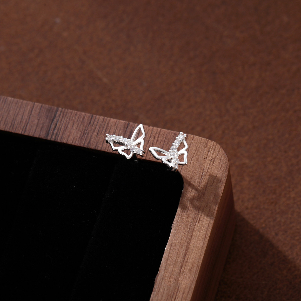 Bông tai bướm đa năng thời trang bạc S999