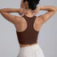 LASYYOGA (Đệm) Áo Ngực Thể Thao yoga Làm Đẹp Chống Sốc Màu nude Cho Nữ
