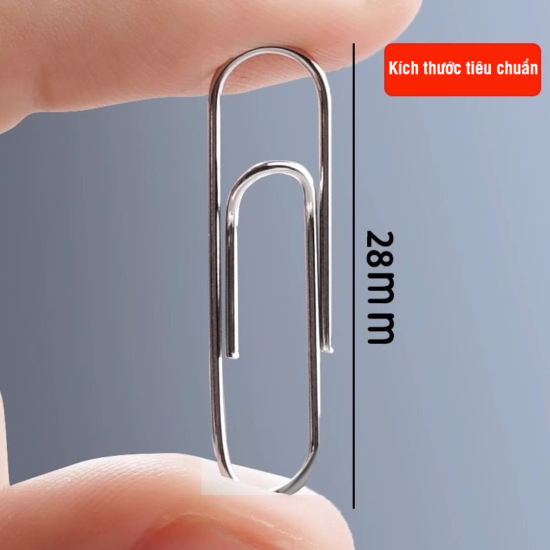Ghim kẹp giấy với vòng kim loại linh hoạt, nhiều kích cỡ set - Dụng cụ kẹp tài liệu A4 siêu xinh, giữ giấy tờ ngăn nắp
