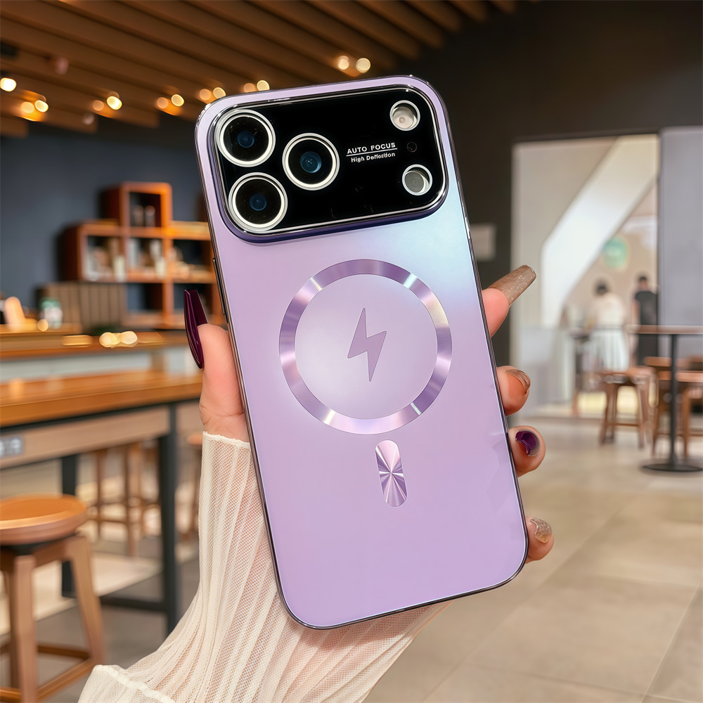 Ốp điện thoại từ tính chất lượng cao cho iPhone 17 Pro Max 16 13 14 15 pro max Bảo vệ ống kính chống rơi Vỏ cứng bảo vệ điện thoại