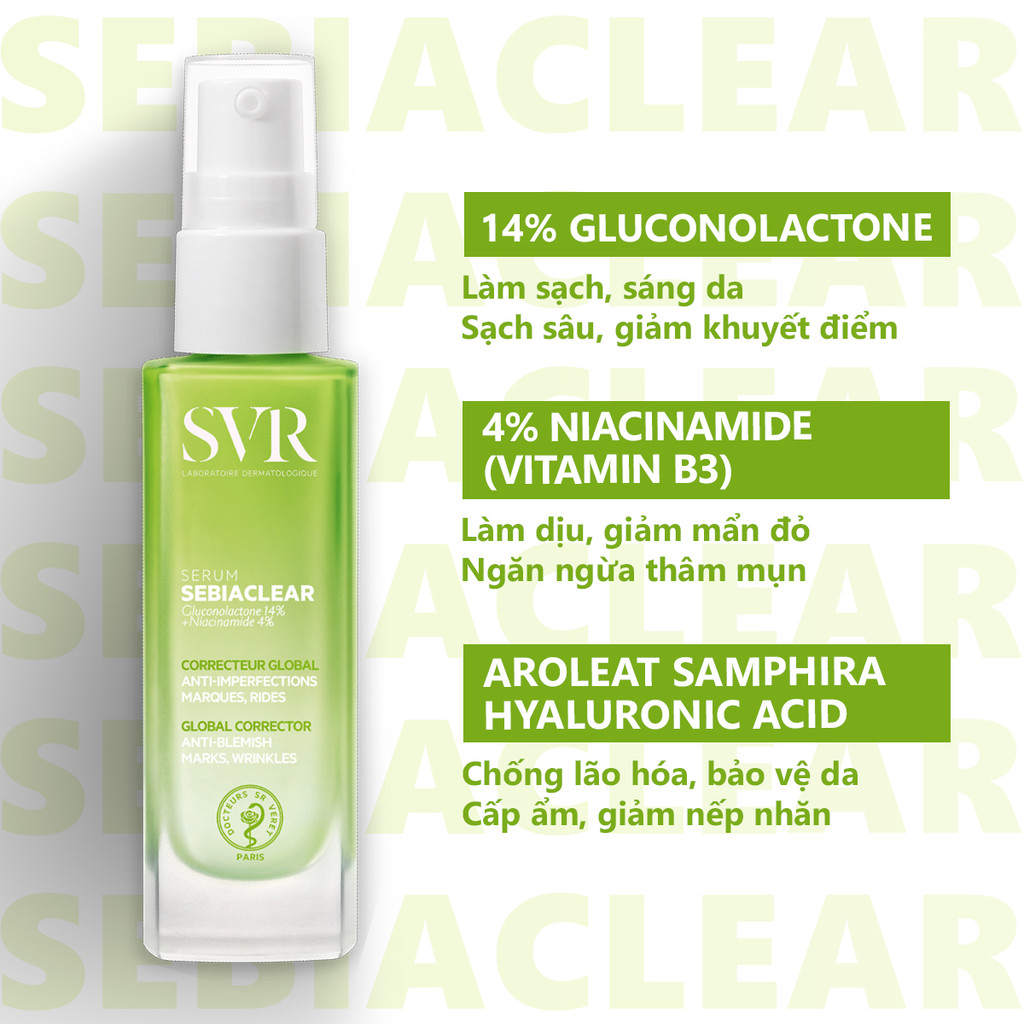 Combo cân bằng da, giảm thâm mụn Serum 30ML và Toner Micro-Peel 150ML (CBG05)