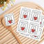 Nhãn dán thông điệp 5x8cm 10 tờ Thank you a lot TE81 Tem cảm ơn dán hộp, túi quà handmade
