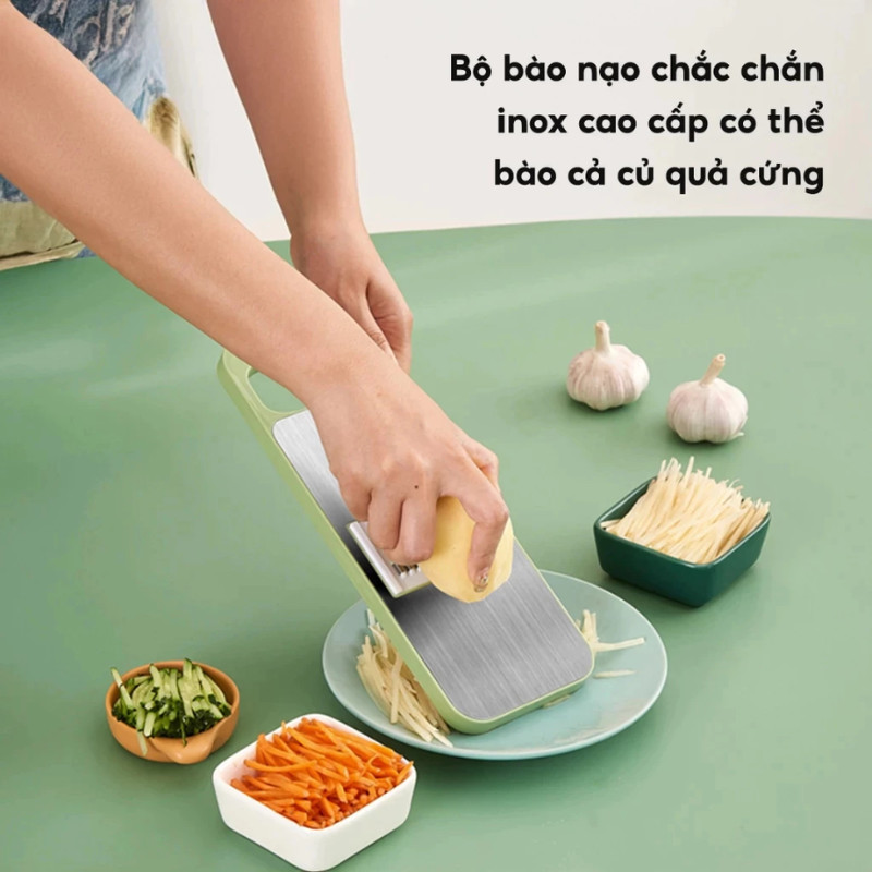 Bộ Dụng Cụ Bào Rau Củ Thái Lát – Bào Sợi KOOBEE Inox Không Gỉ, Đa Năng, An Toàn Không Lo Đứt Tay | 364