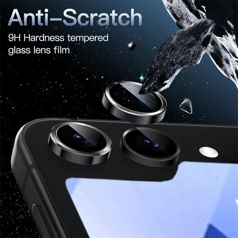 Dành Cho Samsung Galaxy Z Fold5 Ultra HD Hợp Kim Nhôm Ống Kính Máy Ảnh Kính Cường Lực Cho Samsung Galaxy Z Flip5 Điện Thoại Mặt Sau Ống Kính Vòng Bảo Vệ