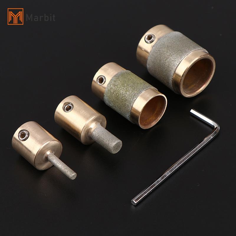 Đầu mũi mài thủy tinh tiêu chuẩn với lõi đồng thau dành cho đá thủy tinh - Model MCB01, MCB34, MCB18, MGB14