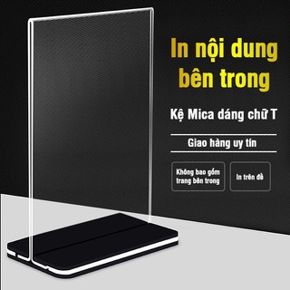 Bảng giá quán cà phê bằng mica trong suốt – Đặt menu giấy, bảng giá mica và QR gọi món tiện dụng