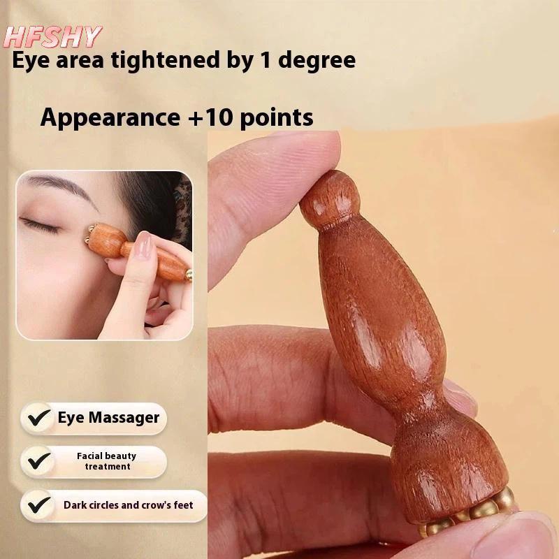 HFSHY Brass Lotus Eye Massage Sti Facial Gua Sha Tool Dụng cụ cầm tay để thư giãn mắt và massage bấm huyệt kinh tuyến VN