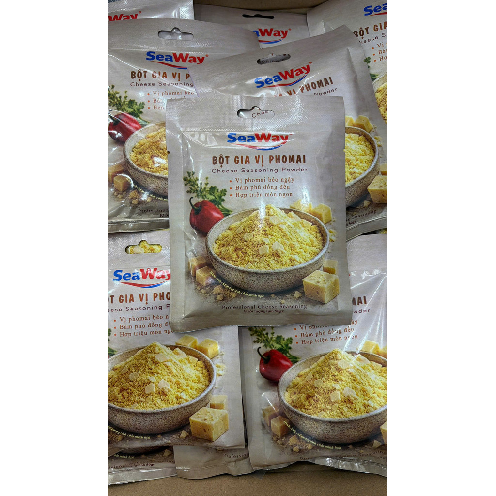 Bột phô mai lắc SeaWay, Lắc khoai tây, gà rán, sốt phô mai - bổ sung Canxi và Protein
