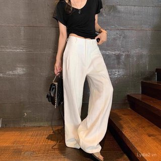 [Khuyến mãi 10%!] Spike Grab 26 Quần Ống Rộng Nữ - Phong Cách Tây Cổ Điển, Vải Lanh Ramie Mỏng, Hè Dễ Thoáng