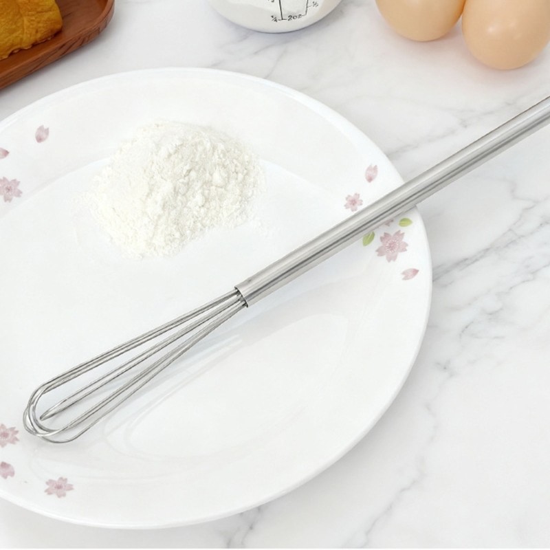 SHI Thiết thực Máy đánh trứng dài bằng thép không gỉ để trang trí bánh và chuẩn bị món tráng miệng