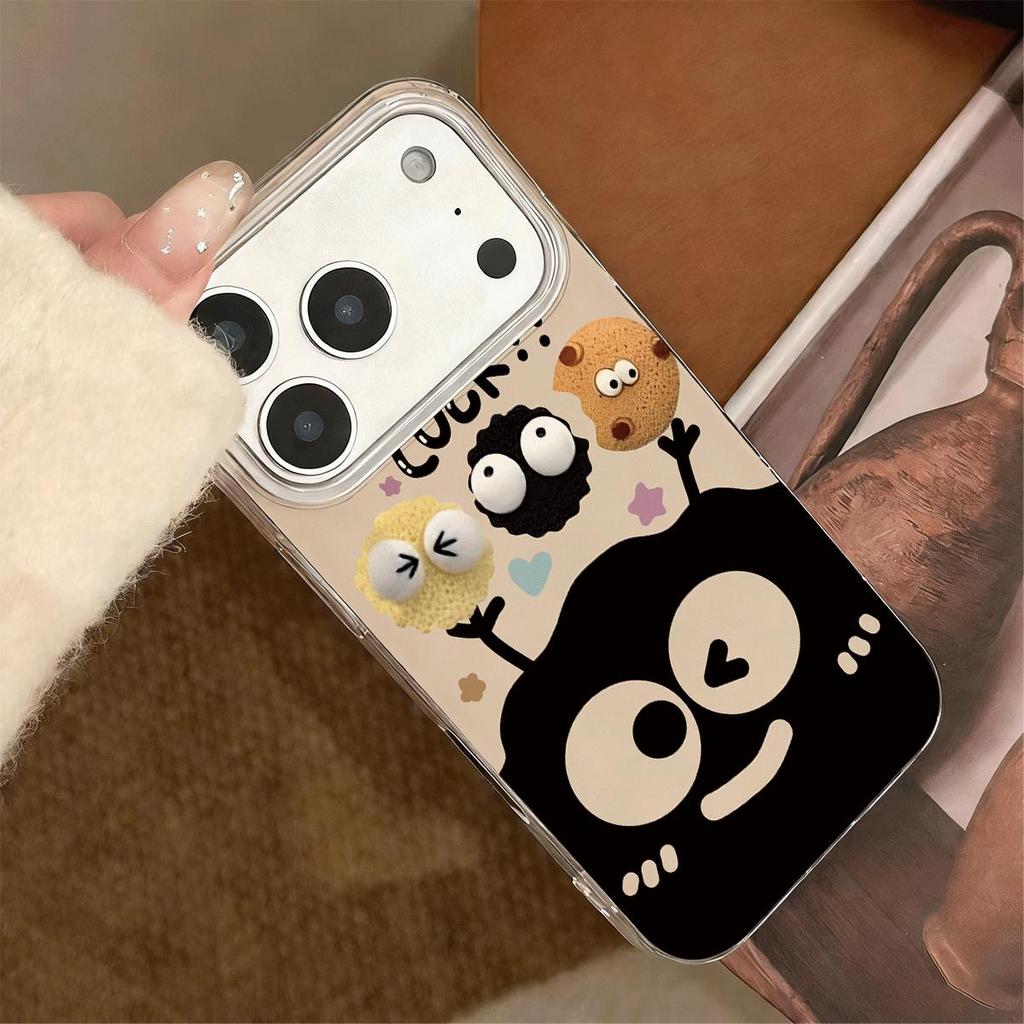 Cốc cà phê bóng than cho 16 trường hợp iPhone 17Air Trường hợp hai lớp 14 13 11Pro